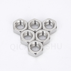 Écrous hexagonaux en acier inoxydable 304 M4 M6 M8 M10 DIN934 Métrique A2-70 Grade A Utilisation dans l'industrie de la construction - Product Image 1