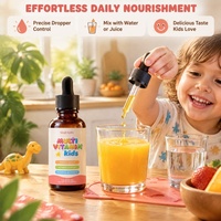 OEM AegleWell Gouttes liquides multivitaminées pour enfants 60 ml Vitamine A C D B Complex Soutien immunitaire Supplément nutritionnel pour enfants