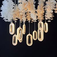 Lámpara de Araña Acrílica de 10 Cabezas para Decoración de Fondo de Escenario, Impermeable IP65, con Control Remoto, de Lujo