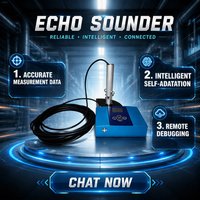 Sondeur écholocalisateur industriel OEM haute stabilité avec transducteur de profondeur pour la prospection marine et protection IP66 pour l'exploration marine
