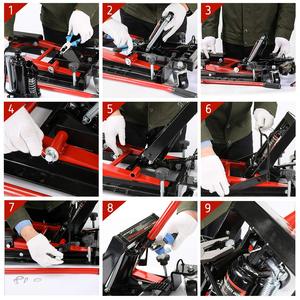 1500lbs <span class=keywords><strong>moto</strong></span> support réglable cric de levage béquille sol Jack Table palan <span class=keywords><strong>atelier</strong></span> outils de levage ATV ciseaux ascenseur - Product Image 5
