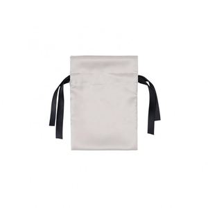 Sacs en satin miniatures personnalisés en gros, pochettes anti-poussière pour perruques, sacs cosmétiques à cordon avec ficelle - Product Image 3