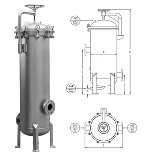 Boîtier de <span class=keywords><strong>filtre</strong></span> à sac en acier inoxydable 304/316L de conception spéciale, <span class=keywords><strong>filtre</strong></span> TS haute capacité pour la clarification des jus/boissons - Product Image 6