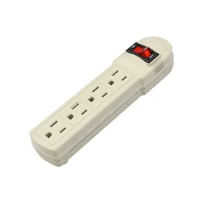 ETL Listed Panama Columbia South American 4 Outlet Power Socket 16AWG 3 Cable 2FT For Home Appliances