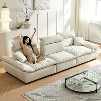 Ensemble de canapés d'angle en tissu moderne et élégant avec rembourrage en éponge, canapés doux et confortables de la première usine de Foshan en Chine