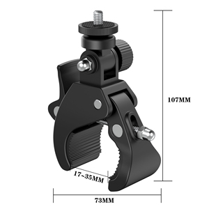 Support de fixation pour <span class=keywords><strong>guidon</strong></span> de vélo, rotation à 360°, pince à griffes de crabe pour caméra d'action <span class=keywords><strong>GoPro</strong></span> Insta360 DJI Osmo, clip pour vélo et moto - Product Image 6