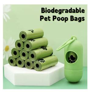 Bolsas de Basura para Desechos de Mascotas, Impresas Personalizadas al por Mayor, de PE Ecológico, Biodegradables, con Dispensador para Bolsas de Excrementos de Perros - Product Image 4