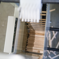 Machine d'emballage automatique haute efficacité pour bâtonnets en bois, couteaux et fourchettes (spécialement pour bâtonnets de crème glacée)