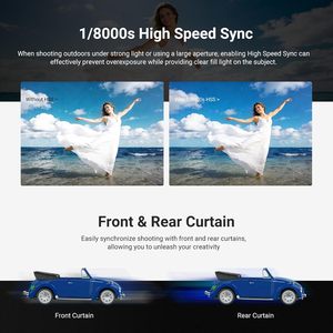 Flash TTL de Cabeza Redonda NEEWER Z3RS de 100 Ws y 2.4 G Compatible con Cámaras <span class=keywords><strong>Sony</strong></span>, para <span class=keywords><strong>ZV1</strong></span>, Flash Speedlite con Pantalla Táctil - Product Image 5