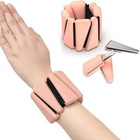 Bracelet lesté réglable en silicone souple et écologique avec logo personnalisé pour cheville et poignet, idéal pour le yoga et le Pilates