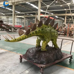 CCFD06 미니 골프 동상 전시 3D 수지 조각 유리 섬유 유리 공룡 모델 판매