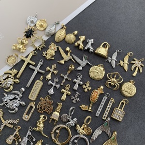<span class=keywords><strong>BD</strong></span>-C4685 bricolage mode mélange CZ breloques faisant des bijoux Animal pendentif tortue oiseau hibou ours araignée pour collier croix soleil sac breloque - Product Image 3