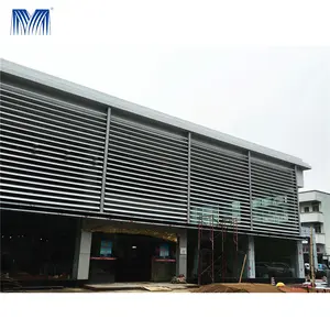 Khung Thẳng Đứng Anodised Tấm Kính Bên Ngoài Hiện Đại Giá Tấm Che Nắng Cửa Sổ Nhôm Đúc Sẵn Nhôm Cố Định Louver