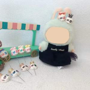 V1 V2 <span class=keywords><strong>V3</strong></span> 17cm poupée pinces à cheveux résine couronne et arc pinces à cheveux 17cm poupée cheveux accessoires chapeaux thème Halloween - Product Image 6