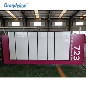 Pannello in alluminio retroilluminato pilone segno personalizzato illuminato logo pilone direzionale segnaletica - Product Image 6