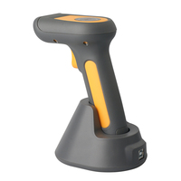 Escáner de código de barras inalámbrico 2D portátil para escaneo industrial DPM y conteo de inventario, escáner de código de barras con base de carga