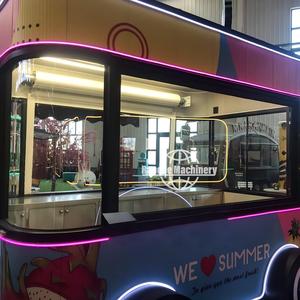 Food Truck Remolcable y Elegante, Kiosco Móvil Personalizado con Refrigeración para Bar de Smoothies - Product Image 2