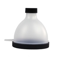 Conteneur de protéines en poudre portable avec logo personnalisé, avec porte-clés, flacon de protéines en poudre en forme d'entonnoir, porte-clés, sac pendentif