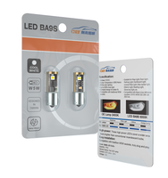 Ampoules LED T10 Super Lumineuses pour Voiture, W5W 3SMD Canbus Sans Erreur, Ampoules Auto Ba9S LED AC DC, Lumière LED T10