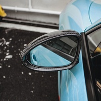 Coques de rétroviseurs latéraux en fibre de carbone sèche préimprégnée (LHD) 2017-2021, moulées en métal, pour Porsche 971 – Pièces de tuning extérieur