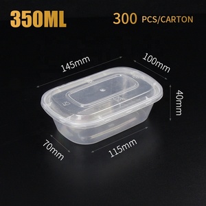 500/700/1000Ml Microwavable Nhựa Takeaway <span class=keywords><strong>Container</strong></span> Thực Phẩm Thân Thiện Với Môi Hộp Đựng Thực Phẩm Dùng Một Lần Có Nắp - Product Image 6