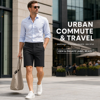 Pantalones Cortos Deportivos para Hombre, de Secado Rápido, Transpirables, con Sensación de Frescura, con Lazos para Cinturón, Bolsillos Inclinados, Elásticos, Personalizables