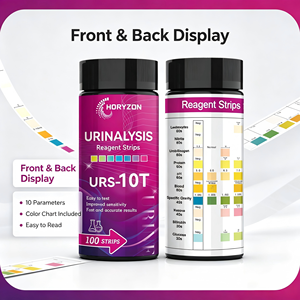 Bandelettes de test urinaire RS-10T 10-en-1 : Analyse complète de l'urine (glucose, protéines, corps cétoniques, pH, densité sanguine, leucocytes) pour usage domestique, diagnostic rénal <span class=keywords><strong>et</strong></span> diabétique - Product Image 4