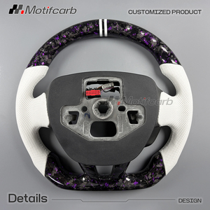 Volante de Fibra de Carbono Forjado Personalizado en Morado para Ford Focus MK3 RS ST ST-Line 2015-2018, Mejora del Interior del Automóvil - Product Image 5