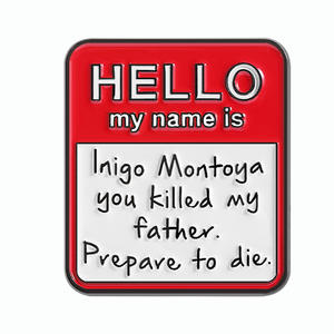 Pin de Metal Divertido con la Frase 'Hola, Soy un Rayo de Sol' y 'Hola, Mi Nombre es Crap Bag' - Product Image 4