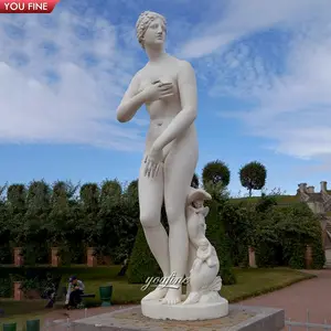 Jardim Pedra Natural Mão Esculpida Mármore Afrodite Estátua Vênus Escultura