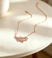 Collier avec nom personnalisé, collier avec nom gravé, bijoux avec nom personnalisé, collier en acier inoxydable imperméable