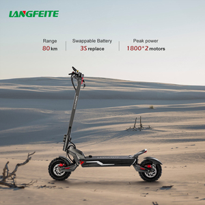 LANGFEITE C1 60v 26ah batterie au lithium puissance de crête 3600W double moteur 2 roues adulte scooters électriques rapide <span class=keywords><strong>E</strong></span> Scooter - Product Image 3