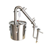 Distillateur d'éthanol à biofuel en acier inoxydable 304 à petite échelle, équipement de production d'alcool de qualité carburant 220V/110V pour la production de vin et de céréales