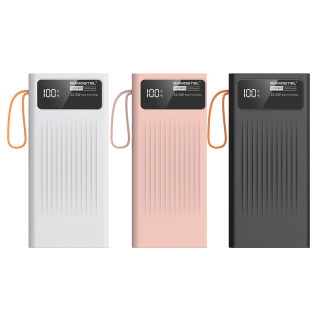 SMS-DY08 OEM Fast Charging Power Bank 10000mAh Charged Rapidly Power Station for Android IOS Type C Full Compatibility Devices