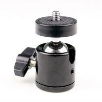 Camera Accessories Universal Mount 360 Degree Tripod Mount Adapter Mini Ball Head Plastic 2KG Load Capacity