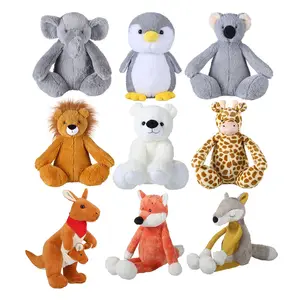 Zoo gift custom design forest jungle wild plush toys stuffed animals