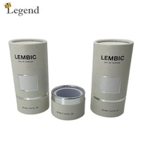 Coffret de 30ml 50ml 100ml de flacons de parfum vides avec boîte, emballage de luxe en papier cylindrique, doré ou argenté, personnalisable