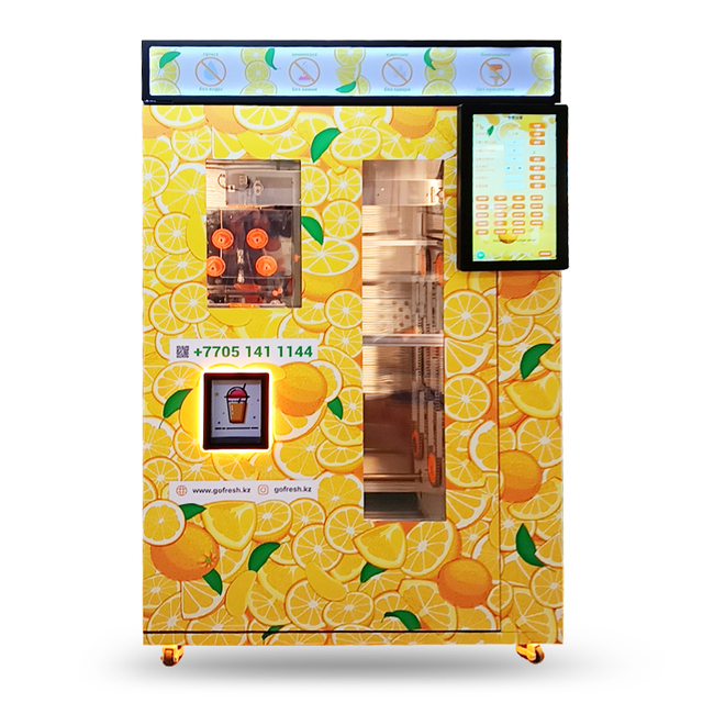 Fresh Squeezed Orange Juice Vending Machine with SDK Function Multiple Payment Options Remote Monitoring & Auto Clean Function