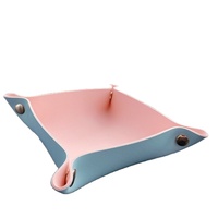 YY Baki Kustom Perhiasan Kulit Makeup Kosmetik Kulit Valet Tray Kantor Organizer