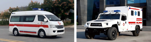 Nouvelle ambulance électrique diesel, camion de transport d'urgence pour patients en soins intensifs, transmission automatique, Euro 4, châssis personnalisable OEM - Product Image 3