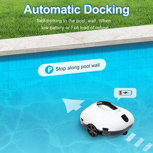 Limpiador robótico inalámbrico para piscinas con dos métodos ajustables de planificación de ruta para limpieza, disponible en stock en la UE y EE. UU. - Product Image 2
