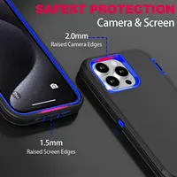 Étui Magnétique de Protection Hybride pour iPhone Air 18 17 16 15 14 Plus 13 12 Pro Max, Housse Résistante aux Chocs