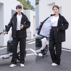 Impermeable y Cortavientos para Motocicleta, Estilo Largo, de Tela Oxford, con Pantalones, Reflectante y Resistente a Impactos, para Viajes y Excursiones al Aire Libre - Product Image 2