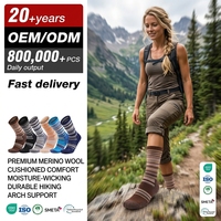 Chaussettes thermiques en laine mérinos personnalisées pour hommes et femmes Chaussettes en laine respirantes pour l'exercice en plein air et la randonnée avec motif imprimé jeunesse