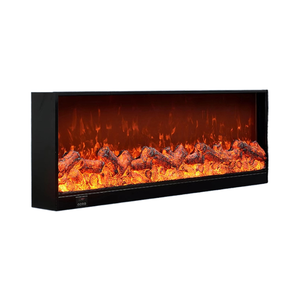 Chimenea Electrónica de Diseño Tradicional en Acero Inoxidable, Simulación de Chimenea, Calentador Independiente para el Hogar - Product Image 1