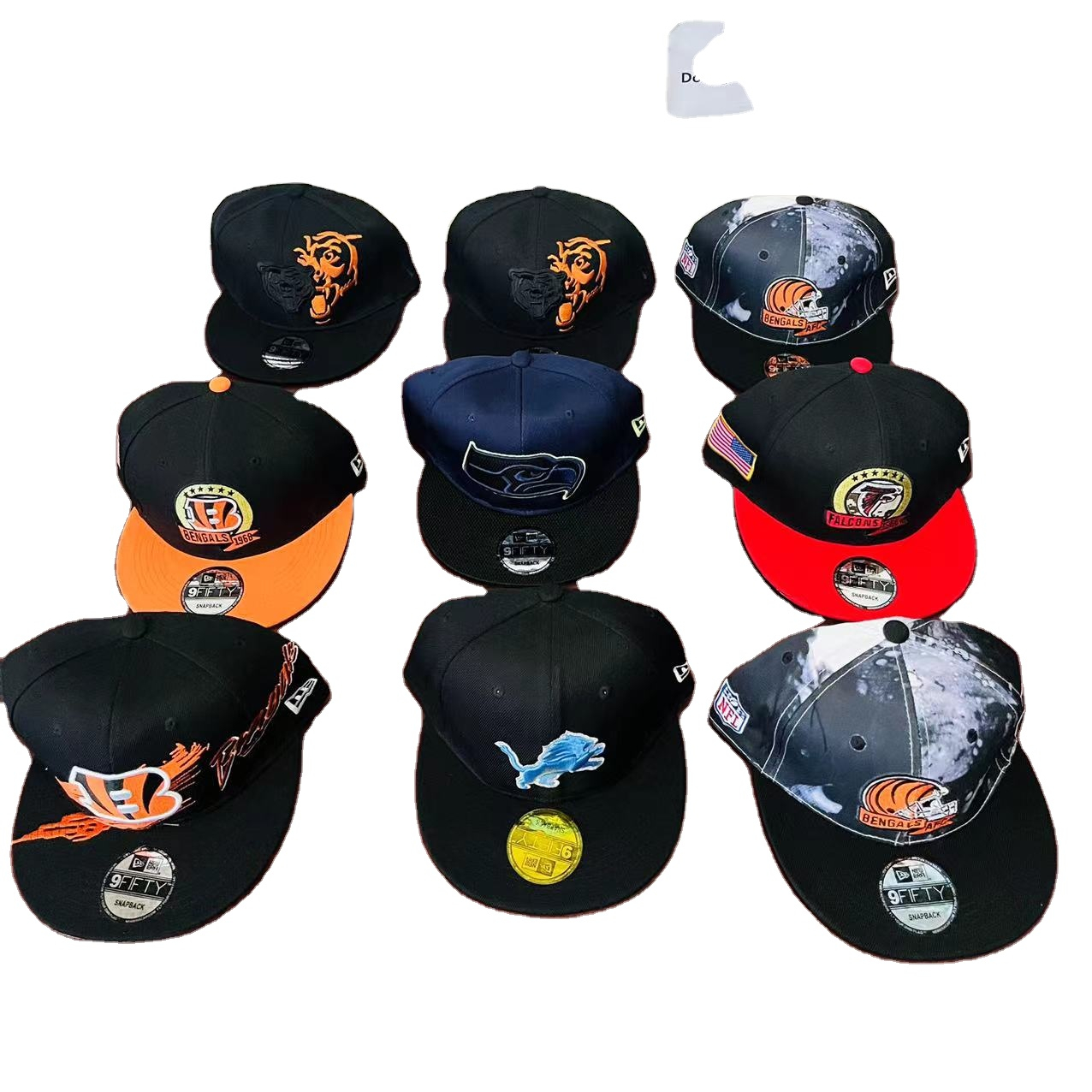 HUAYI модные с принтом вышитые все 32 шапки футбольной команды хип-хоп Спорт футбольные nfll шапки Снэпбэк Кепка футбольная шапка
