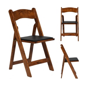 Chaise pliante personnalisée pour événements de mariage, chaises de jardin <span class=keywords><strong>Wimbledon</strong></span> en bois massif, chaise pliante <span class=keywords><strong>Wimbledon</strong></span> en résine blanche pour hôtel et extérieur - Product Image 2