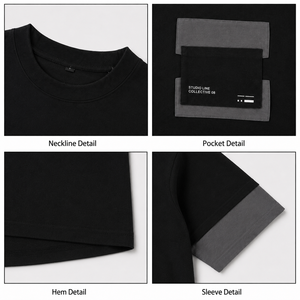 T-shirt graphique surdimensionné personnalisé, coton 280 g/m², effet délavé, streetwear, logo personnalisé, t-shirt homme - Product Image 3