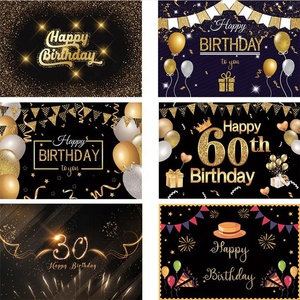 7x5ft Felice 18th 21 30 40 50 60th Festa di Compleanno In Oro Dot Partito Banner Photo Sfondo di Compleanno Foto Sullo Sfondo Photostudio - Product Image 2