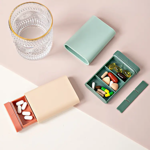 Sáng Tạo Kéo Thuốc Tổ Chức Hộp Y Học Lưu Trữ Trường Hợp Cho Vitamin Máy Tính Bảng Với Biểu Tượng Tùy Chỉnh - Product Image 1